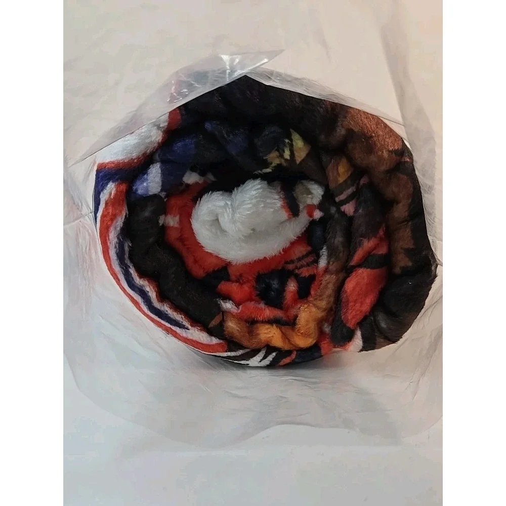 Chicago Football Throw Blanket True Fans 50X60